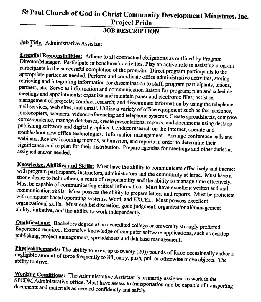 Administrative Assistant