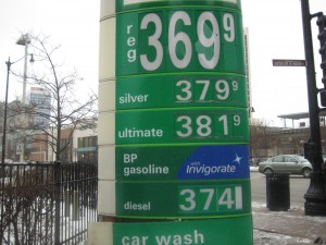 Gas at $3.69 a gallon