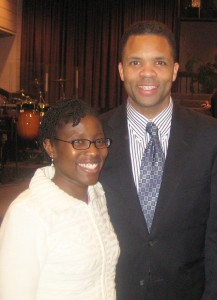 Marcie Hill & Congressman Jesse Jackson, Jr.