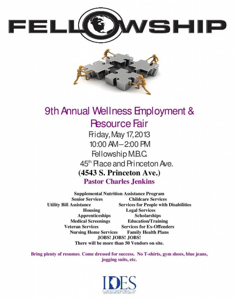 9th Annual Fellowship Wellness, Employment and Resource Fair