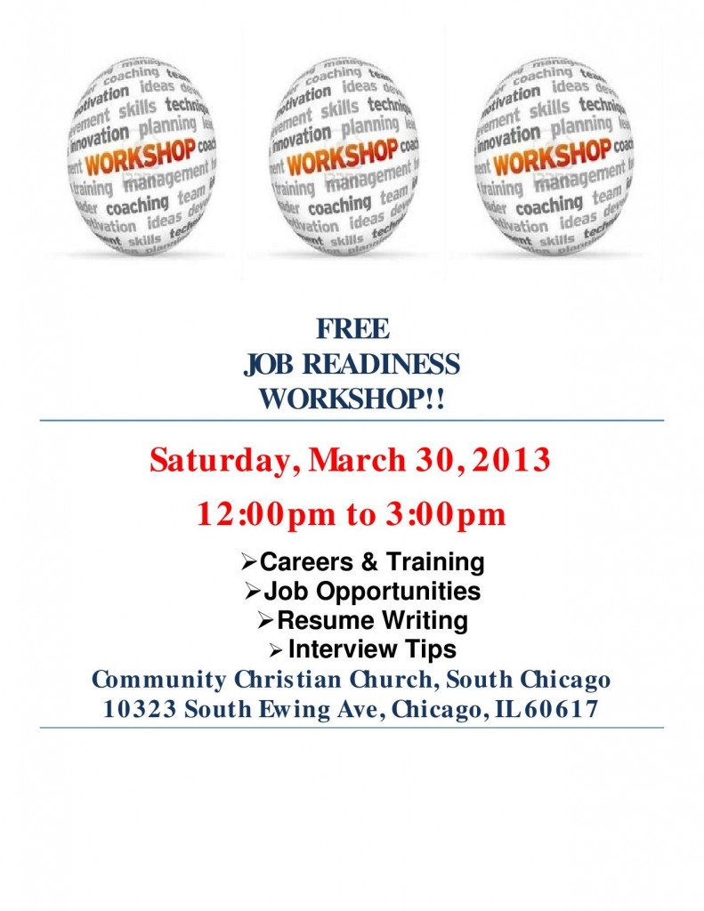 Job Readiness workshop - March 30, 2013