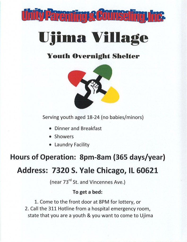 Ujima Village - Homeless Shelter for Youth Ages 18 - 24