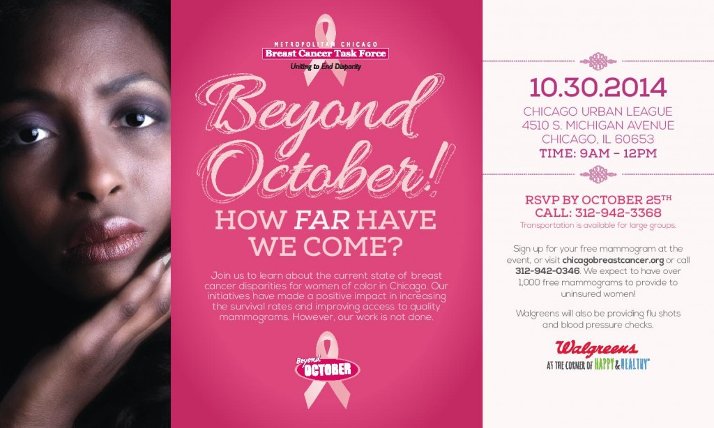 Beyond October Breast Cancer Event - October 30 2014