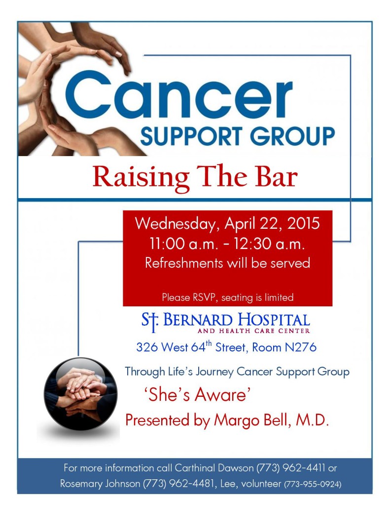 Cancer Support Group - April 22 2015