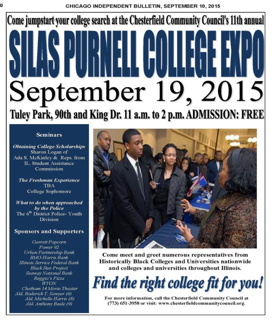 Silas Purnell College Expo - Chicago Independent Bulletin newspaper