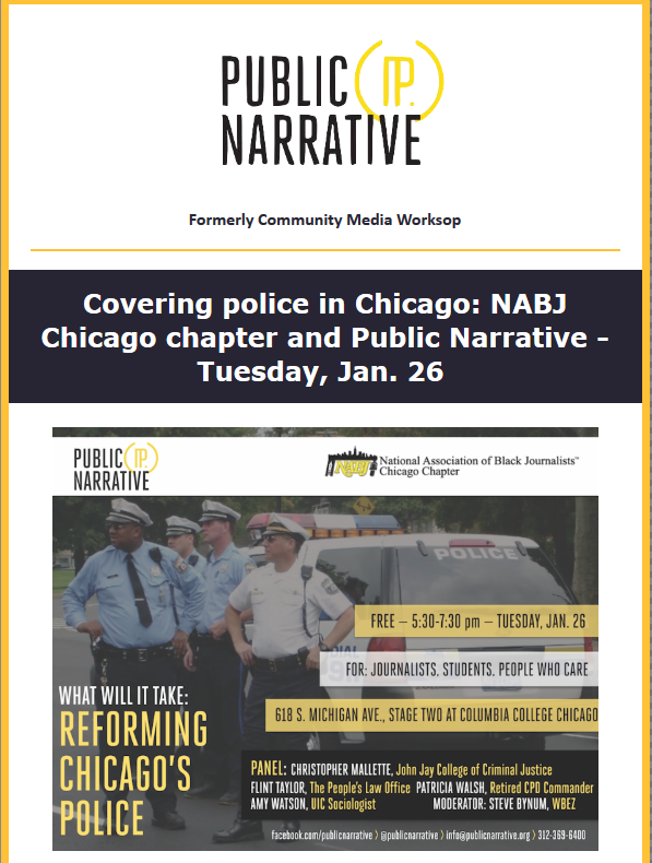 Public Narrative - January 25 2016